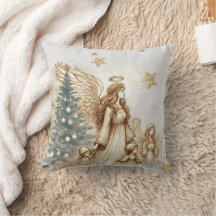 美しいヴィンテージ守護天使と子ども