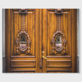 美しいヴィンテージ扉 ラッピングペーパー (フラット)