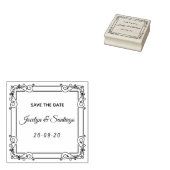 美しいヴィンテージ日付の保存 ラバースタンプ (押印)