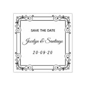 美しいヴィンテージ日付の保存 ラバースタンプ (インプリント)