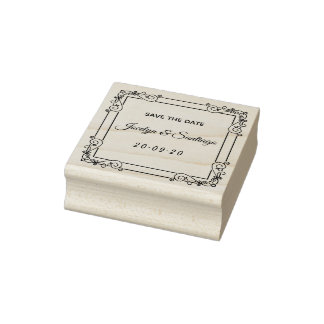 美しいヴィンテージ日付の保存 ラバースタンプ