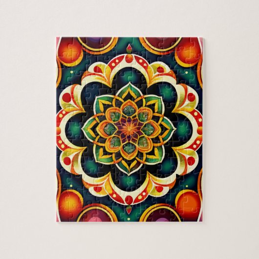 美しいヴィンテージ曼荼羅 ジグソーパズル (縦)
