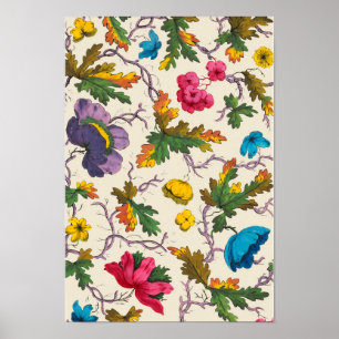 美しいヴィンテージ植物学イラストレーションポスター ポスター