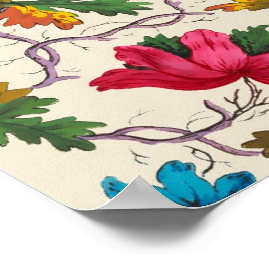 美しいヴィンテージ植物学イラストレーションポスター ポスター (角)