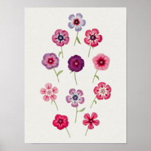 美しいヴィンテージ植物学イラストレーションポスター ポスター