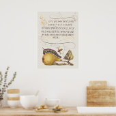 美しいヴィンテージ植物学イラストレーション ポスター (キッチン)