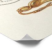 美しいヴィンテージ植物学イラストレーション ポスター (角)