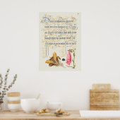 美しいヴィンテージ植物学イラストレーション ポスター (キッチン)