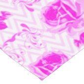 美しいヴィンテージ紫フローラ テーブルクロス (アングル)