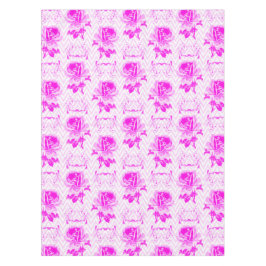 美しいヴィンテージ紫フローラ テーブルクロス