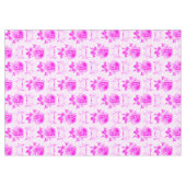 美しいヴィンテージ紫フローラ テーブルクロス (正面(横))