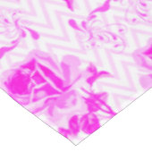 美しいヴィンテージ紫フローラ テーブルクロス (アングル)