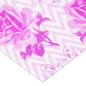 美しいヴィンテージ紫フローラ ミディアムテーブルランナー (コーナー)