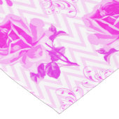 美しいヴィンテージ紫フローラ ロングテーブルランナー (コーナー)