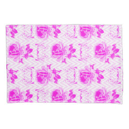 美しいヴィンテージ紫フローラ 枕カバー