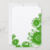 美しいヴィンテージ結婚の花 招待状 (裏面)