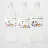 美しいヴィンテージ結婚フローラ ペットボトルラベル (ボトル)