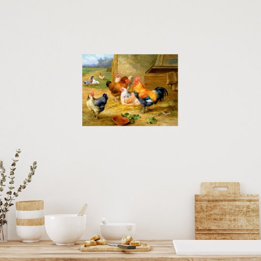 美しいヴィンテージ絵画のポスター21 ポスター (キッチン)