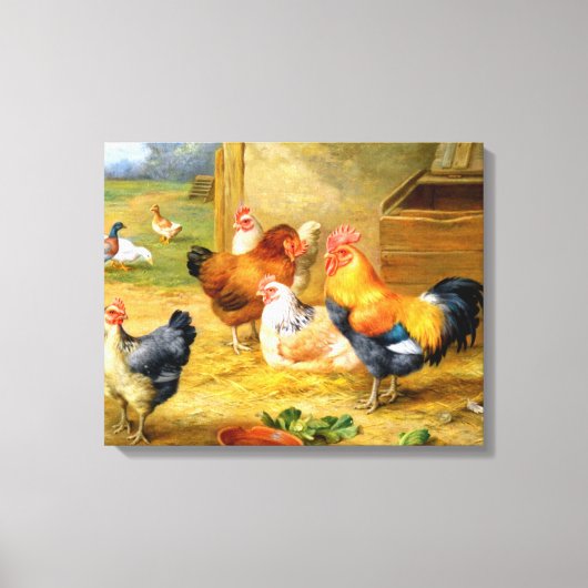 美しいヴィンテージ絵画キャンバス21 キャンバスプリント (正面)