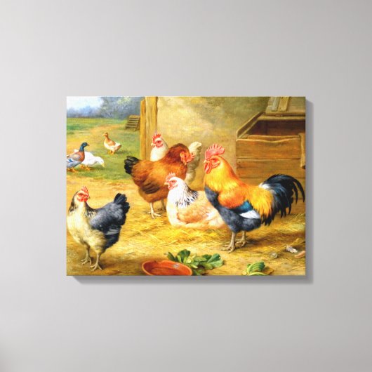 美しいヴィンテージ絵画キャンバス21 キャンバスプリント (正面)