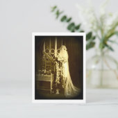 美しいヴィンテージ花嫁 ポストカード (スタンド正面)