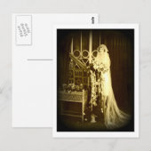 美しいヴィンテージ花嫁 ポストカード (正面/裏面)