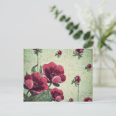 美しいヴィンテージ花襟 ポストカード (スタンド正面)