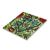 美しいヴィンテージ花 タイル (側面)