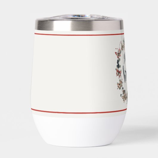 美しいヴィンテージ蝶メリークリスマス (正面)