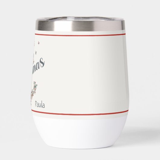 美しいヴィンテージ蝶メリークリスマス (背面)