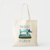 美しいヴィンテージ裁縫マシンを縫う トートバッグ (正面)