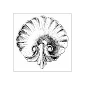 美しいヴィンテージ貝殻 ラバースタンプ (インプリント)