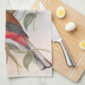 美しいヴィンテージ鳥イラストレーションキッチンタオル キッチンタオル (四つ折り)