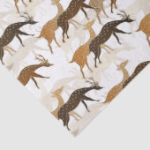 美しいヴィンテージ鹿のシームレスなパターン 薄葉紙 (詳細)