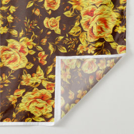 美しいヴィンテージ黄色のバラフローラ タペストリー