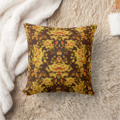 美しいヴィンテージ黄色の花 クッション (ブランケット)