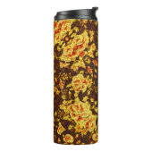 美しいヴィンテージ黄色の花 タンブラー (回転左)