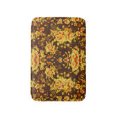 美しいヴィンテージ黄色の花 バスマット (正面縦)