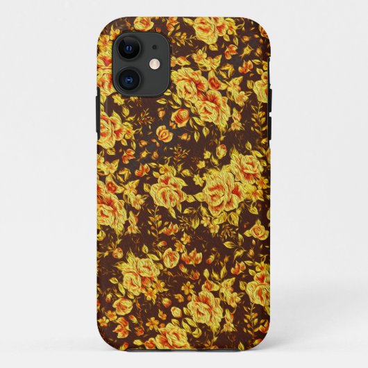 美しいヴィンテージ黄色の花 Case-Mate iPhoneケース (裏面)