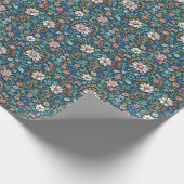 美しいヴィンテージ フラワーリング ラッピングペーパー (角)