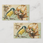 美しいヴィンテージ 名刺 (正面/裏面)