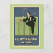 美しいヴィンテージ 1890年代 ドイツのタバコ広告 ポストカード (正面)