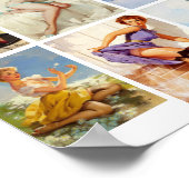 美しいヴィンテージRetroPinUp Girl 8写真 ポスター (角)