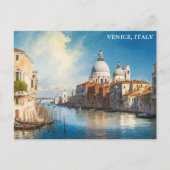 美しいヴェネツィア、イタリアのアートワーク ポストカード (正面)