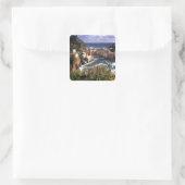 美しいヴェルナッツァの村 スクエアシール (バッグ)