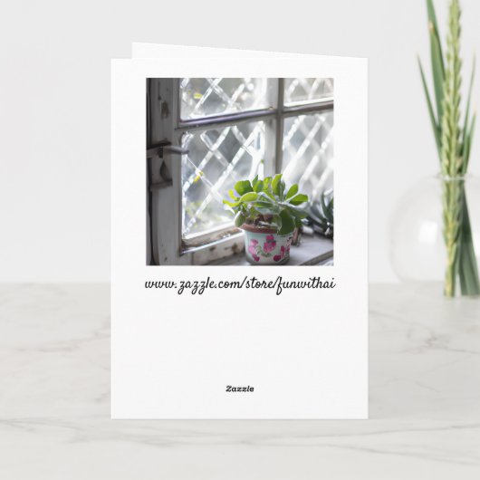 . .美しい一日を過ごそう |友情 カード (裏面)