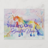 美しい一角獣！はがきカードガールズ ポストカード (正面)