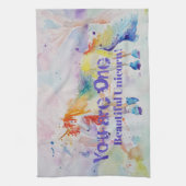 美しい一角獣！ティータオル キッチンタオル (縦)