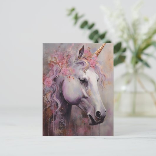 美しい一角獣 ポストカード (スタンド正面)