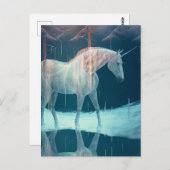 美しい一角獣(凍っていユニコーン) ポストカード (正面/裏面)